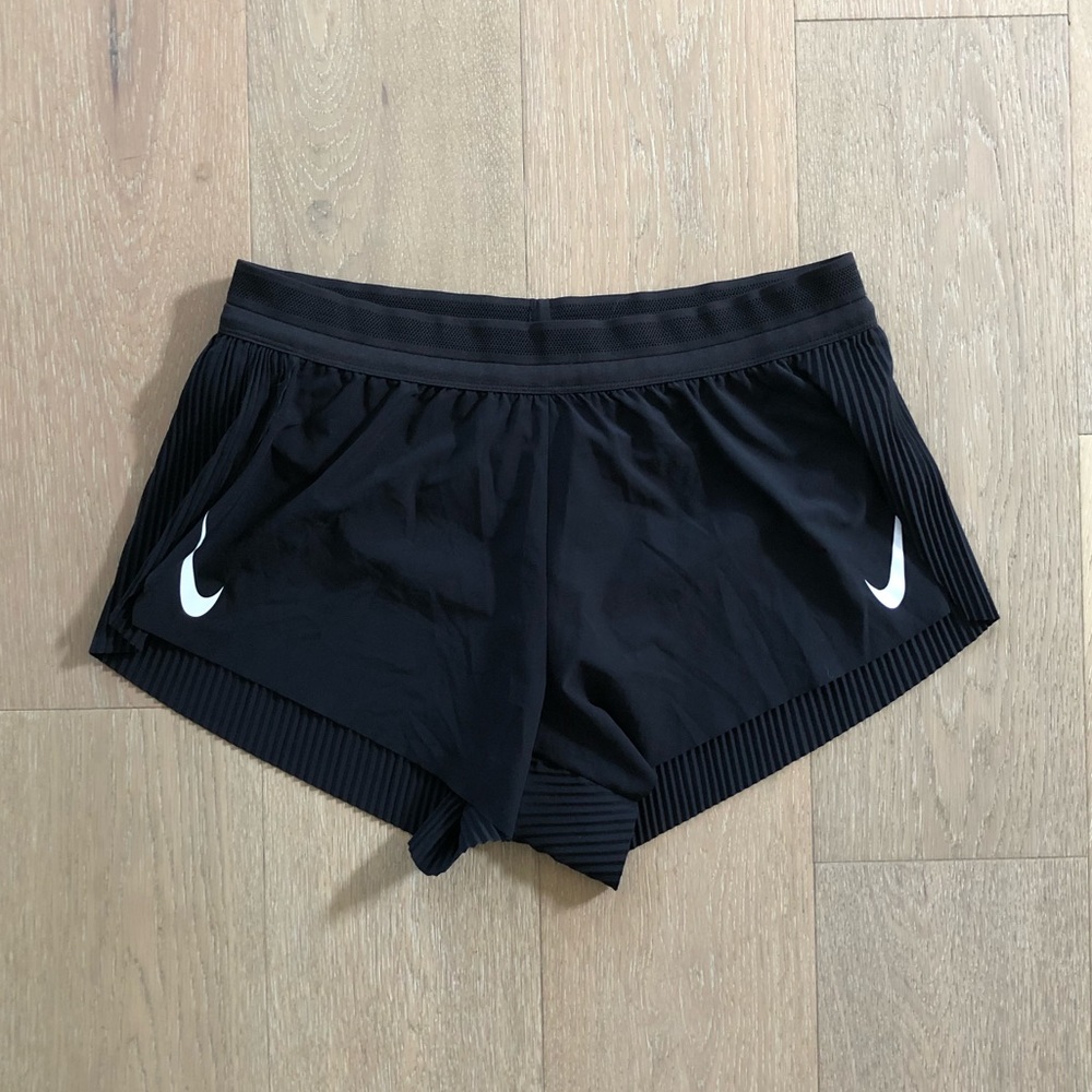 NIKE Aeroswift Running / Workout / Gym Shorts - Black / Medium